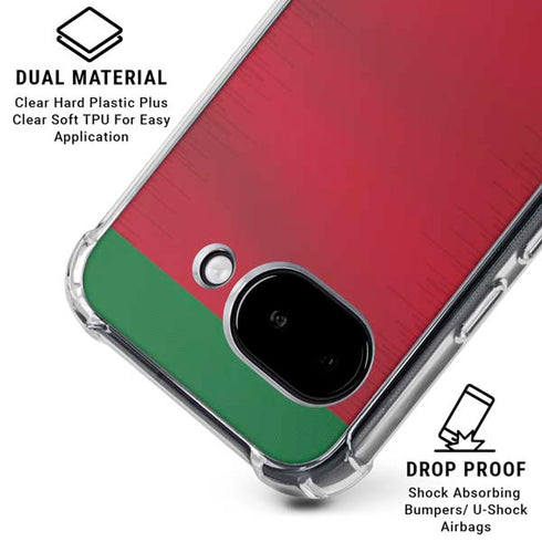 Portugal Soccer Flag Google Pixel 9a Clear Case